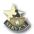 Academic Achievement Pin - "Service"